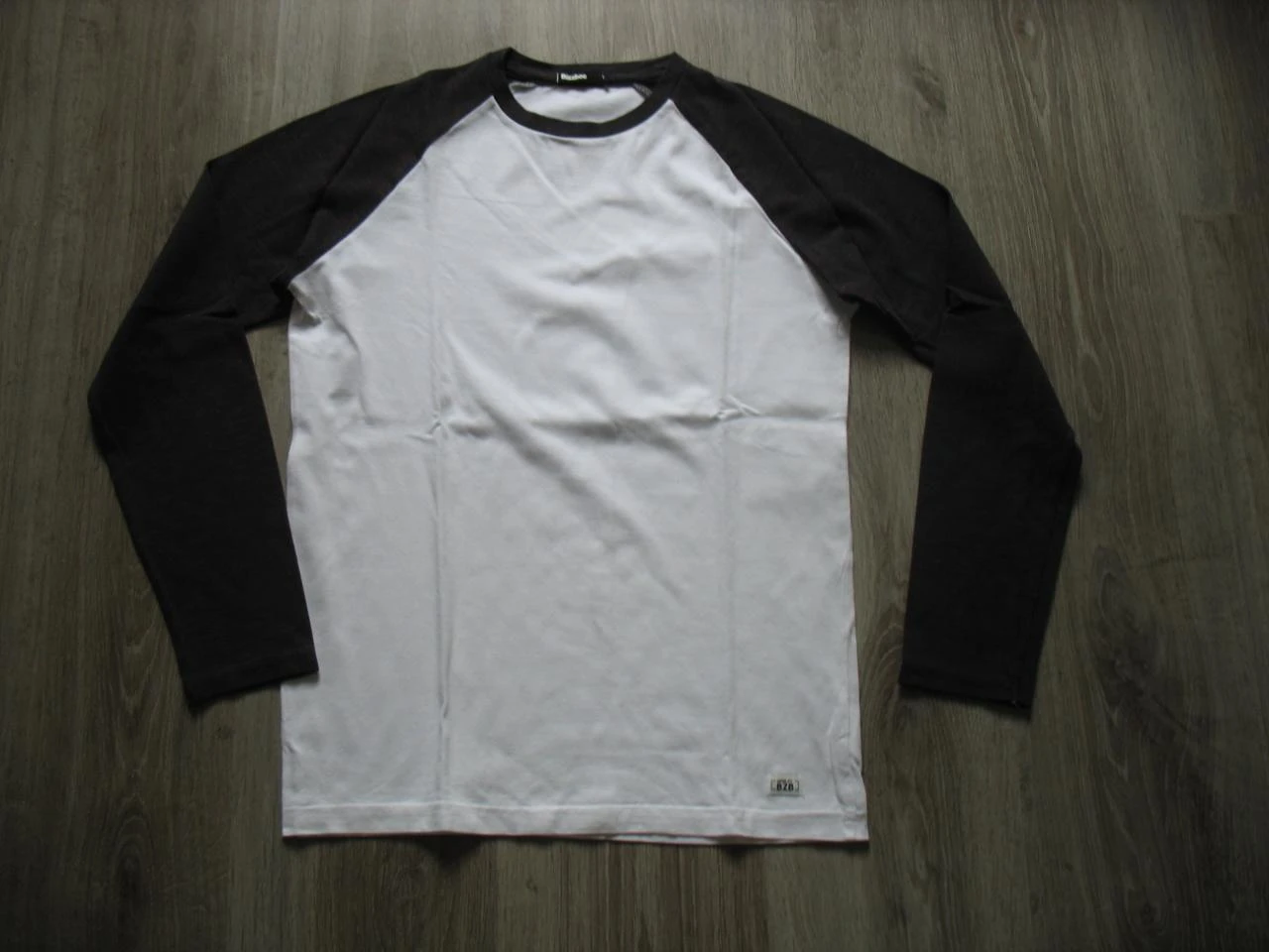 TEE SHIRT ML BLANC ET NOIR CHINE - BIZZBEE - TAILLE XS - n°01